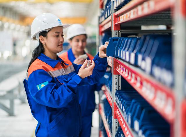 EKZ employee in Kazakhstan